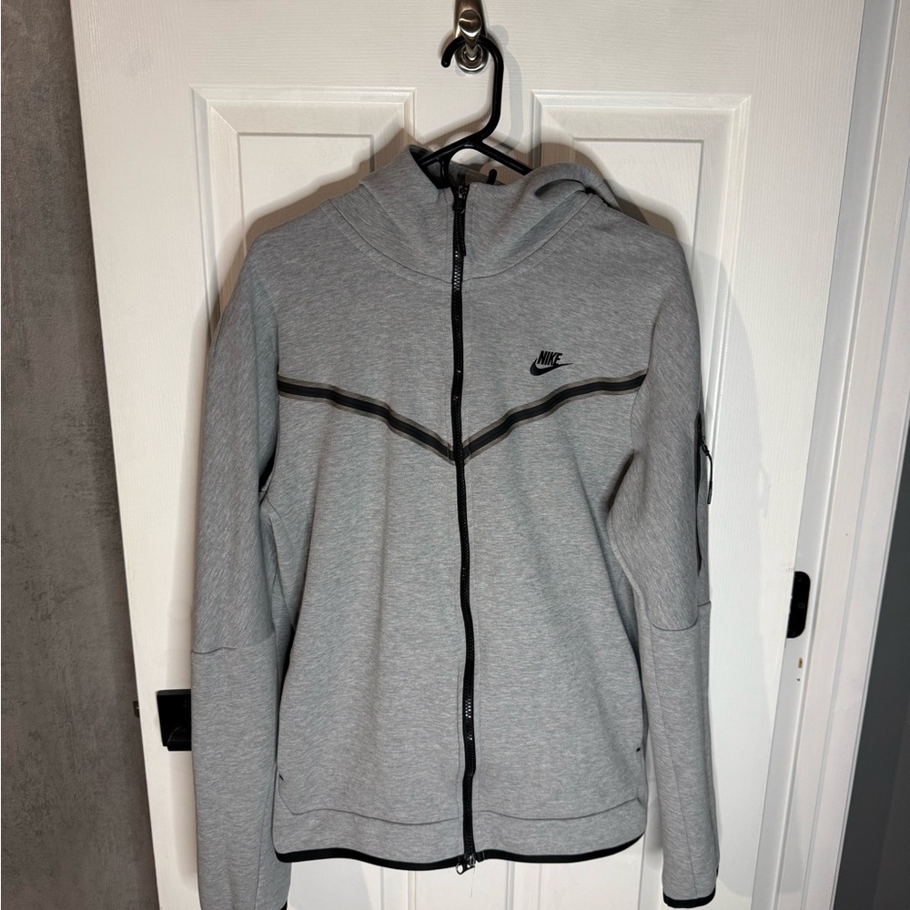 Grey Nike Tech Fleece Hoodie Sweatshirt Large L